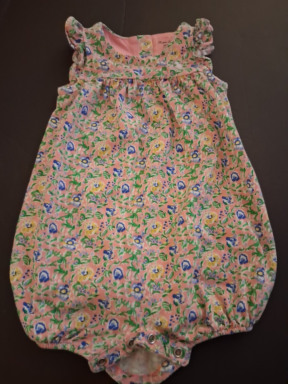 Ralph Lauren Pink Floral Baby One-Piece Romper